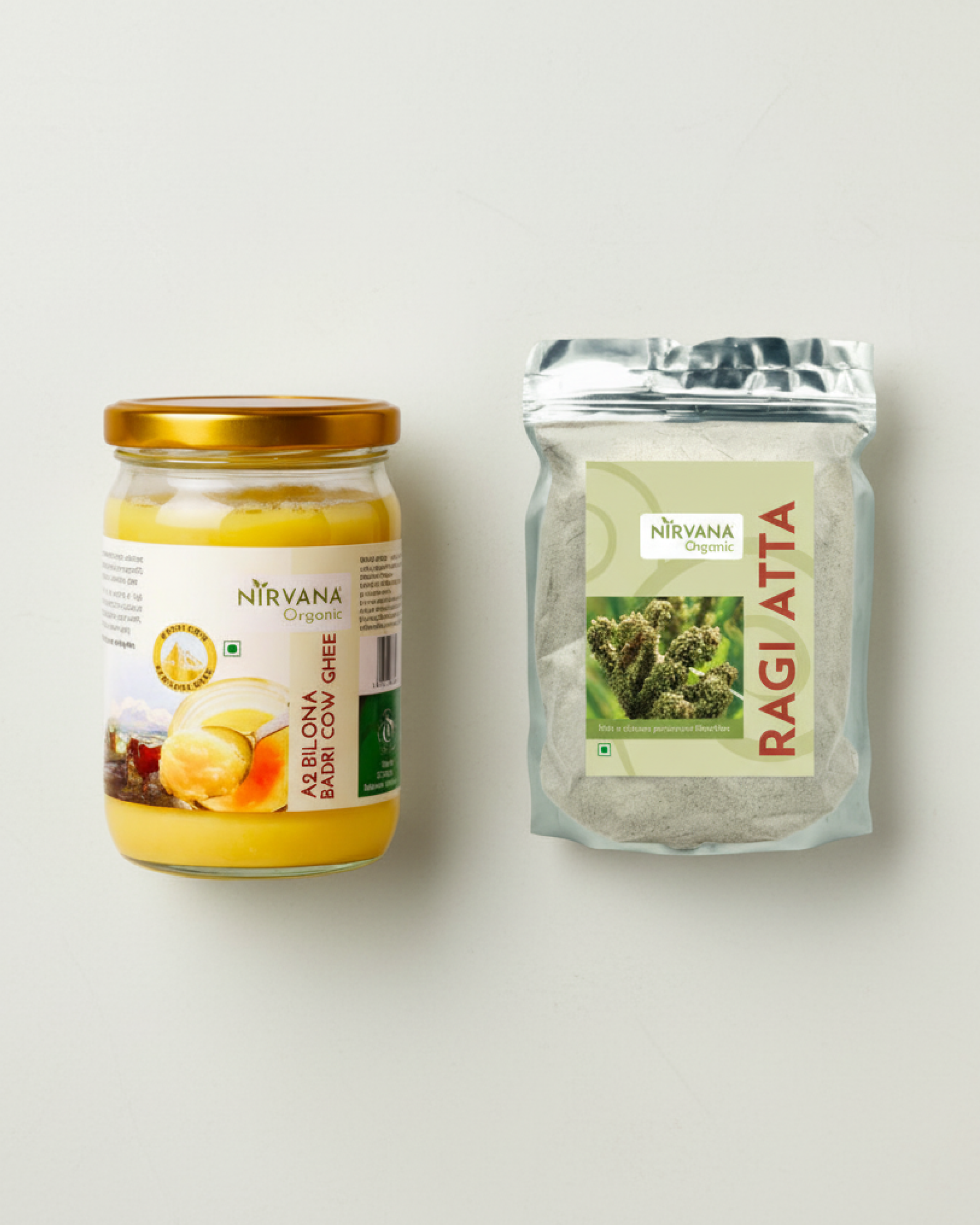 Combo Of Badri Cow A2 Ghee and Himalayan Ragi Atta(500gms)