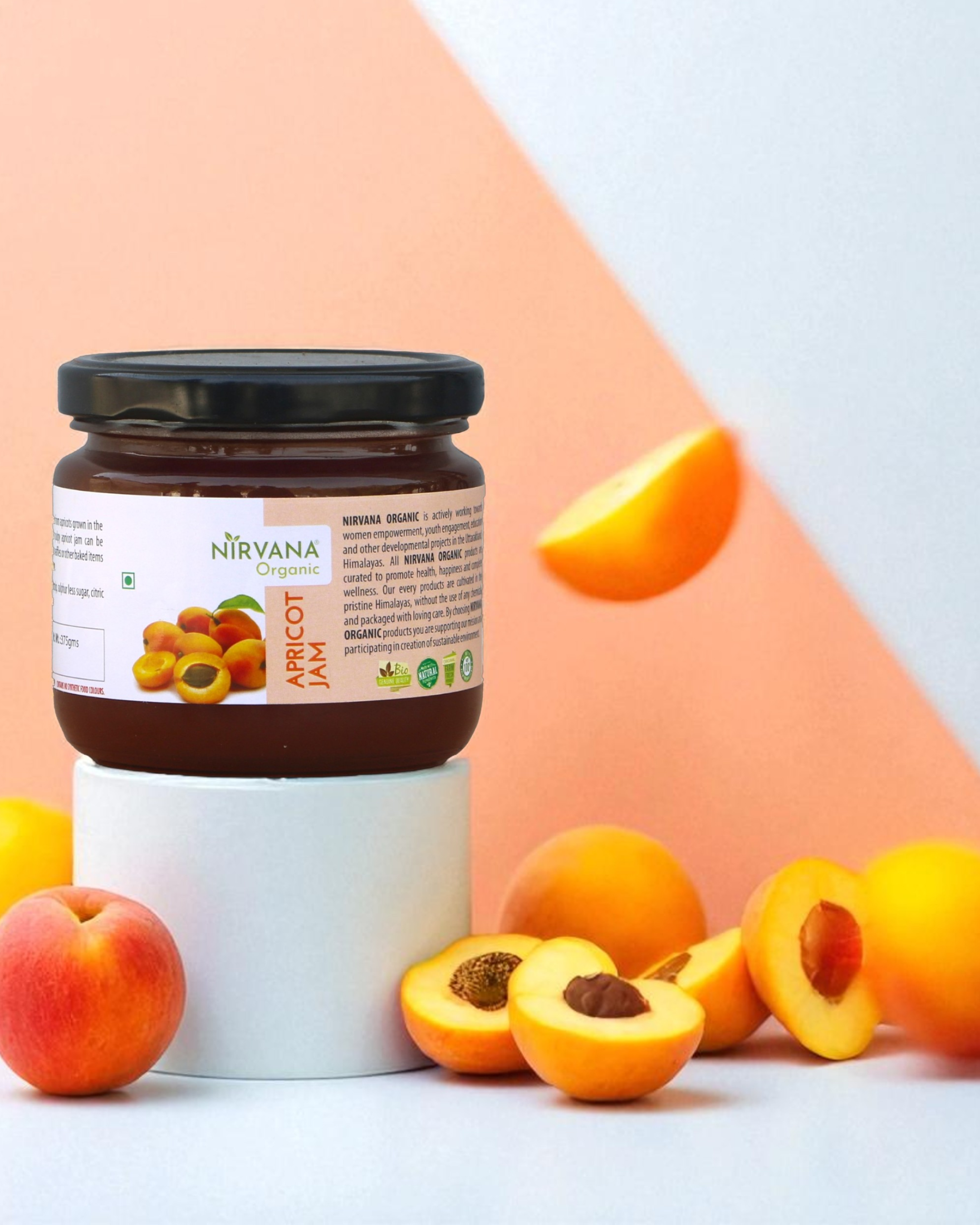Apricot Jam-Sweet & Tangy Himalayan Apricot -Free from Synthetic Food Color (375gms)