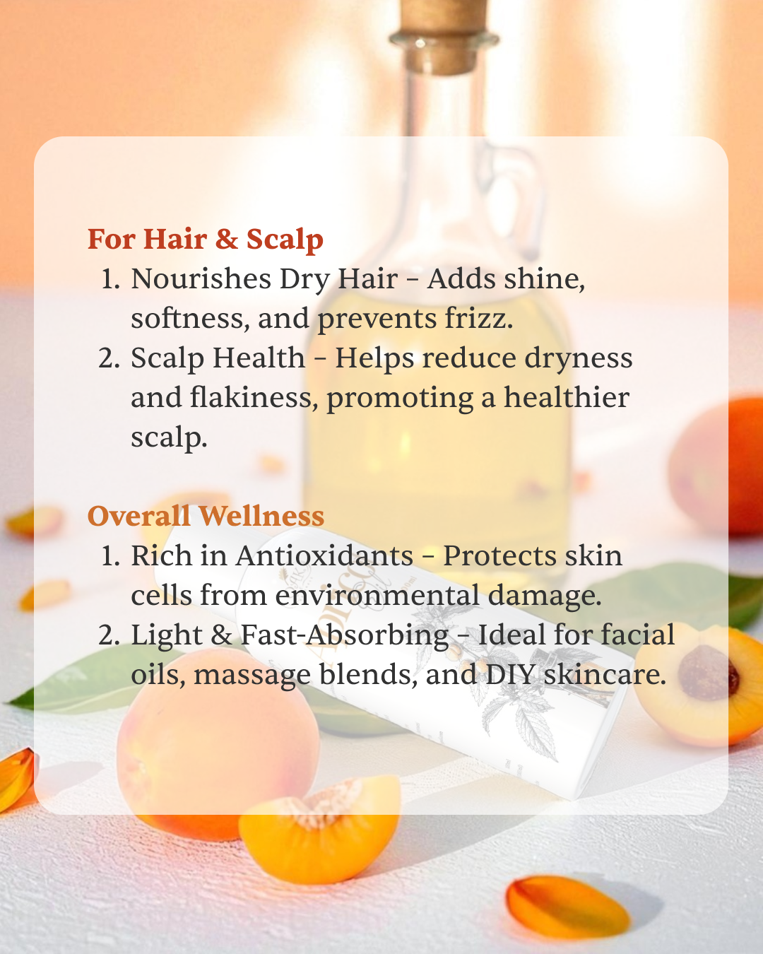 Apricot Seed Oil for Skin: Natural Hydration and Glow(100ml)