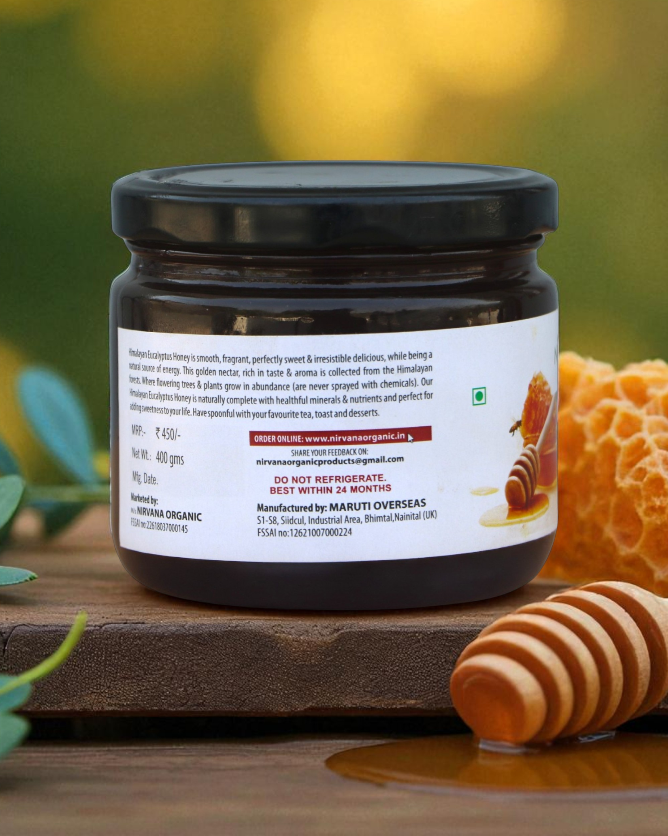 Himalayan Eucalyptus Honey made from Organic Eucalyptus (400gms)