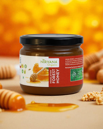 Raw Himalayan Forest Honey | Pure Dark Honey from Wild Bee Hives 400g