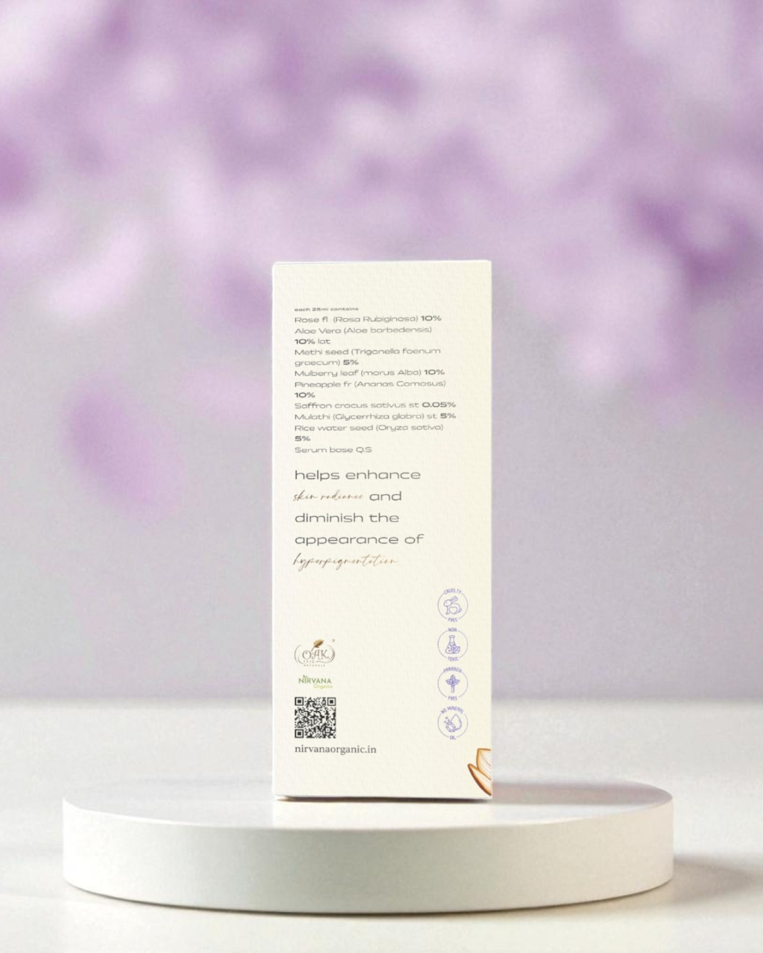 Saffron Face Serum For Deep Hydration | Infused with Rice Water, Rose, Mulethi,Saffron & Mulberry