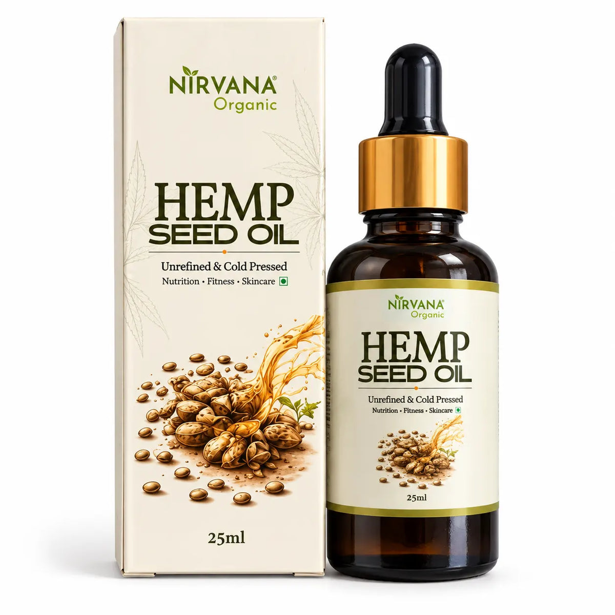 Nirvana Organic Hemp Seed Oil (25 ml)