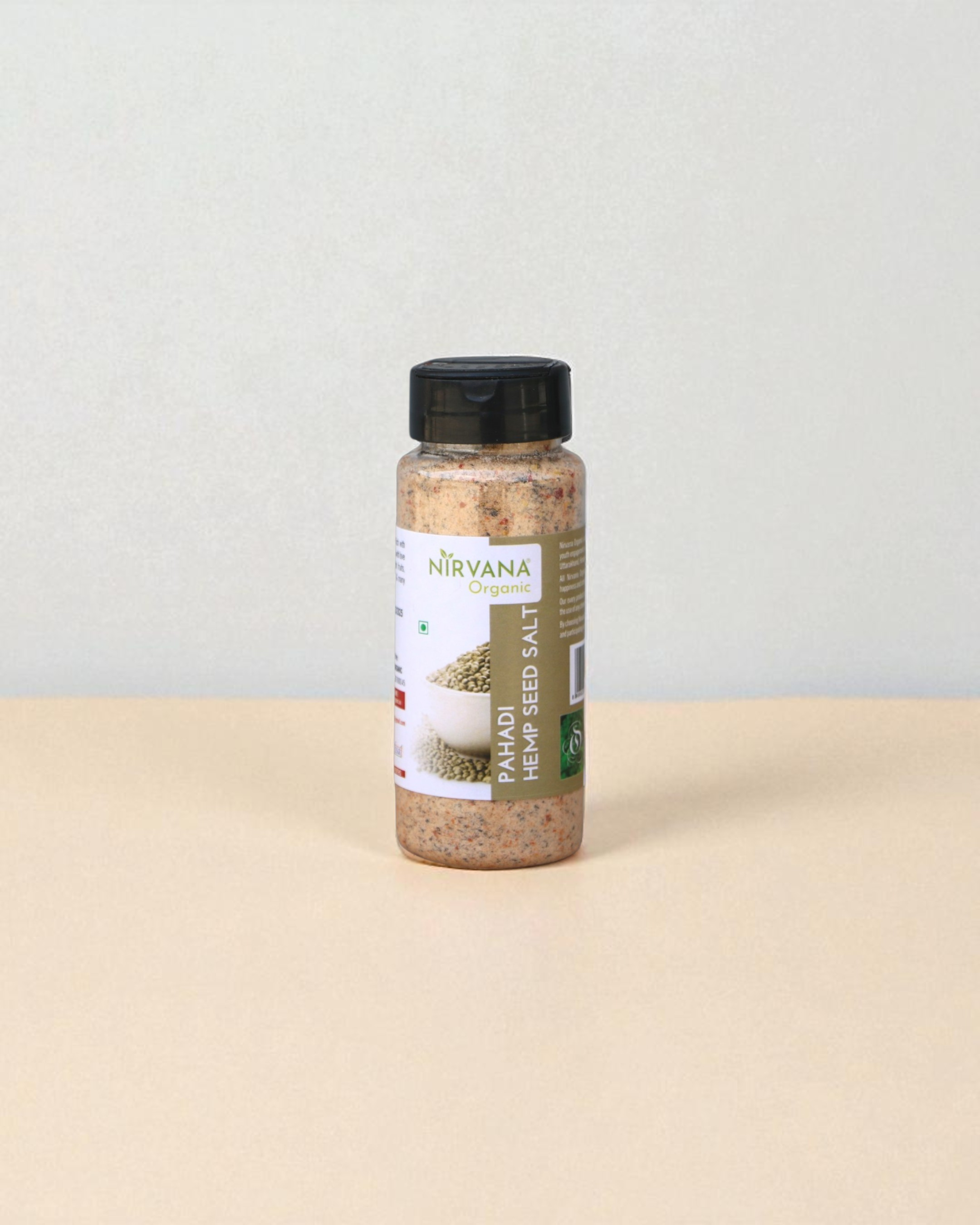 Pahadi Bhang Dana Namak-Himalayan Hemp Seed Salt | Hand Made by Traditional Stone Grinding | Supports Healthy Heart | (150gms)