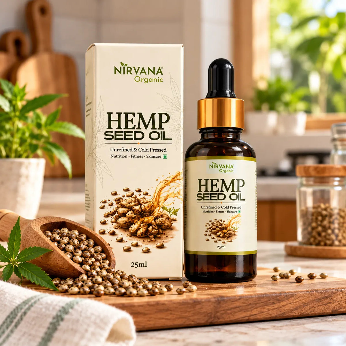 Nirvana Organic Hemp Seed Oil (25 ml)