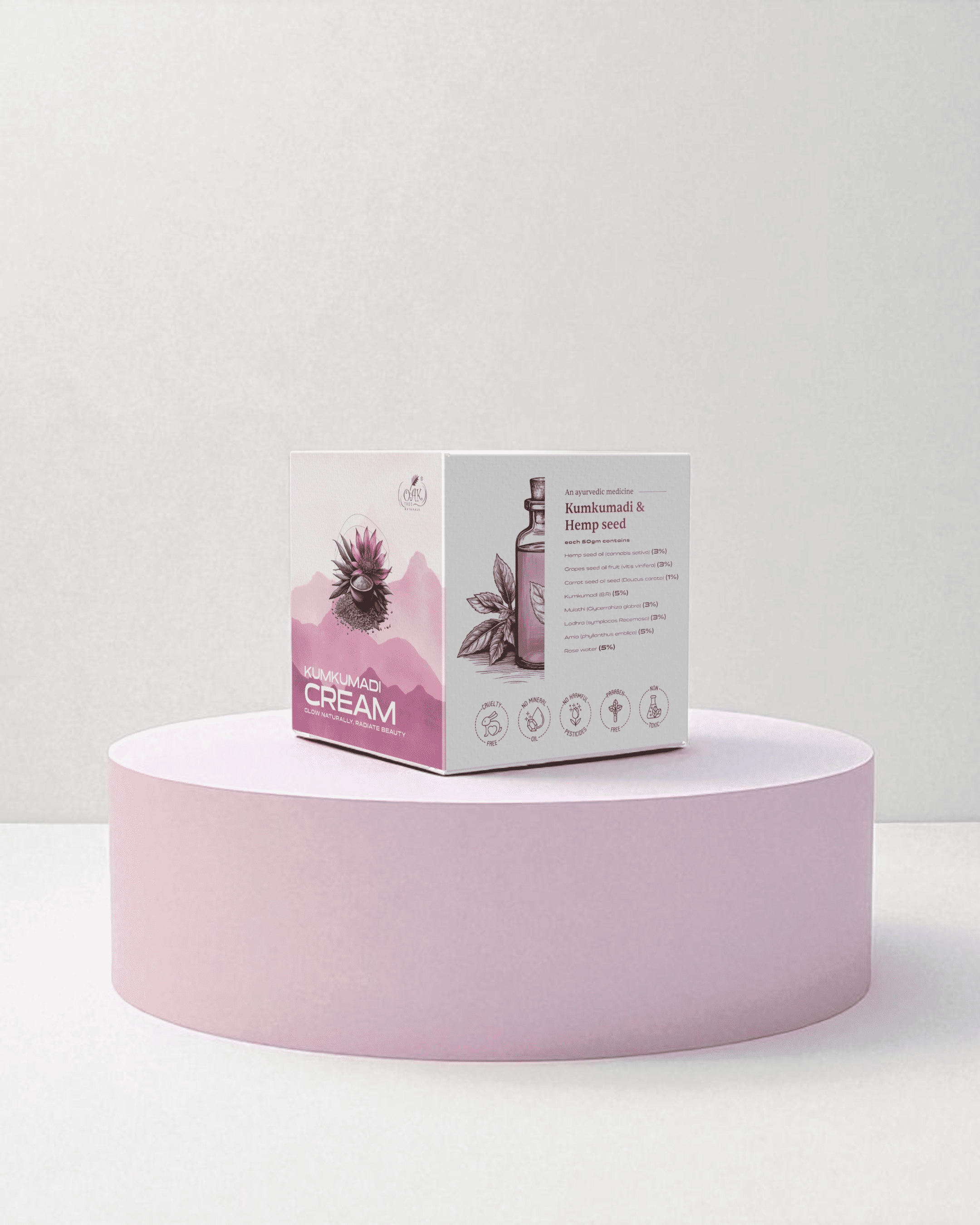 Advanced Kumkumadi Cream for Dark Spots & Anti-Aging | Natural Glow with Saffron & Hemp Oil (50g)