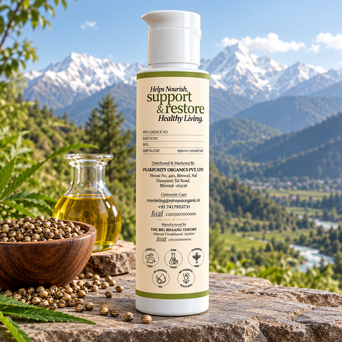 Nirvana Organic Hemp Seed Oil (100ml)