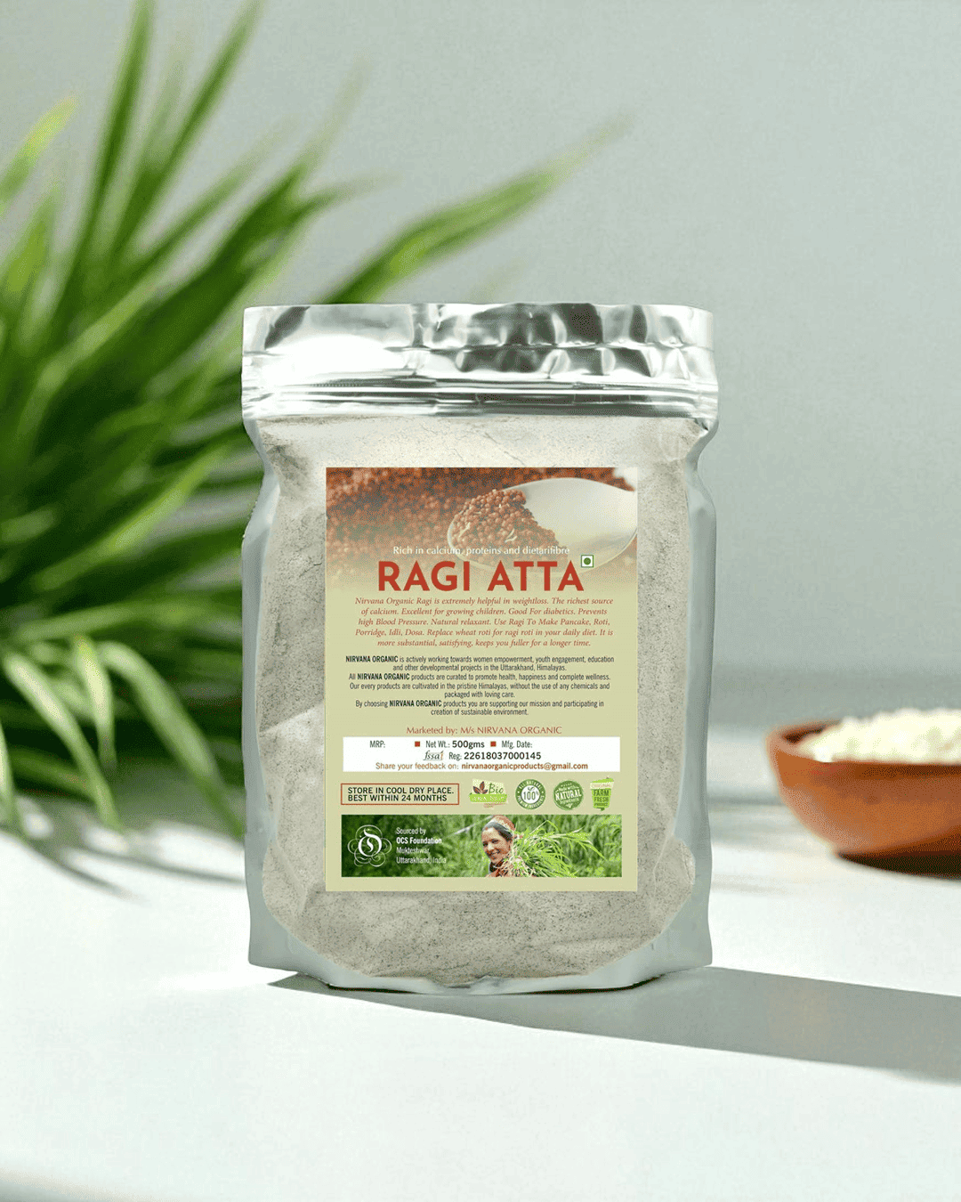 Combo Of Badri Cow A2 Ghee and Himalayan Ragi Atta(500gms)