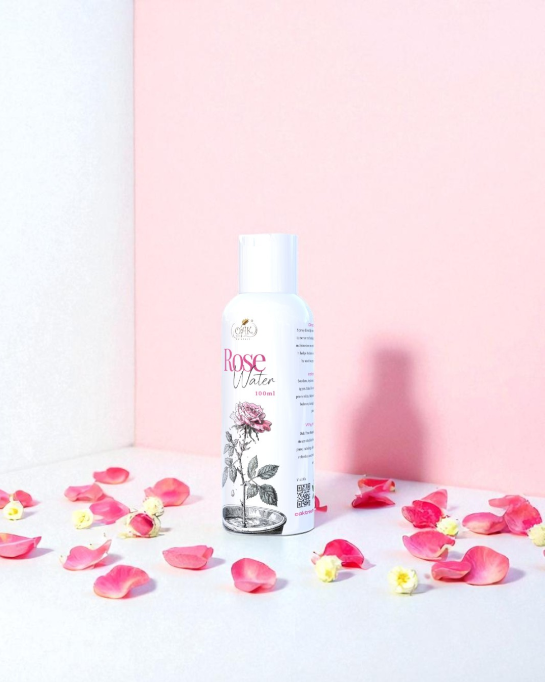 Premium Rose Water Face Mist | Pure Gulaab Jal Mist | Made from Real Damask Roses (100ml)