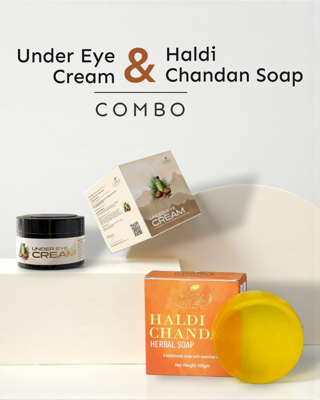 Under Eye Cream (50gms) & Haldi Chandan Herbal Soap (100gm)