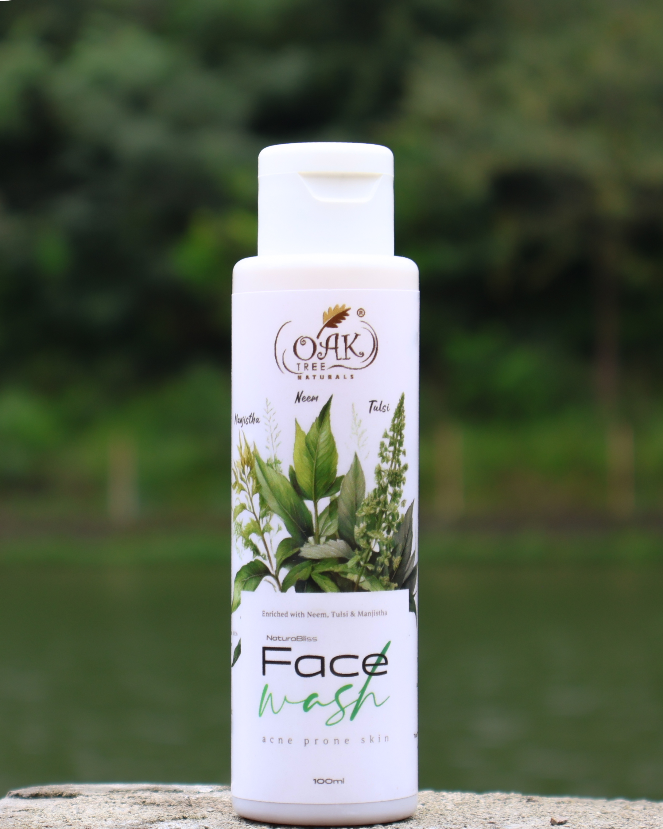 Natural Acne Face Wash for Oily Skin | Neem & Tulsi Anti-Pimple Cleanser | 100ml