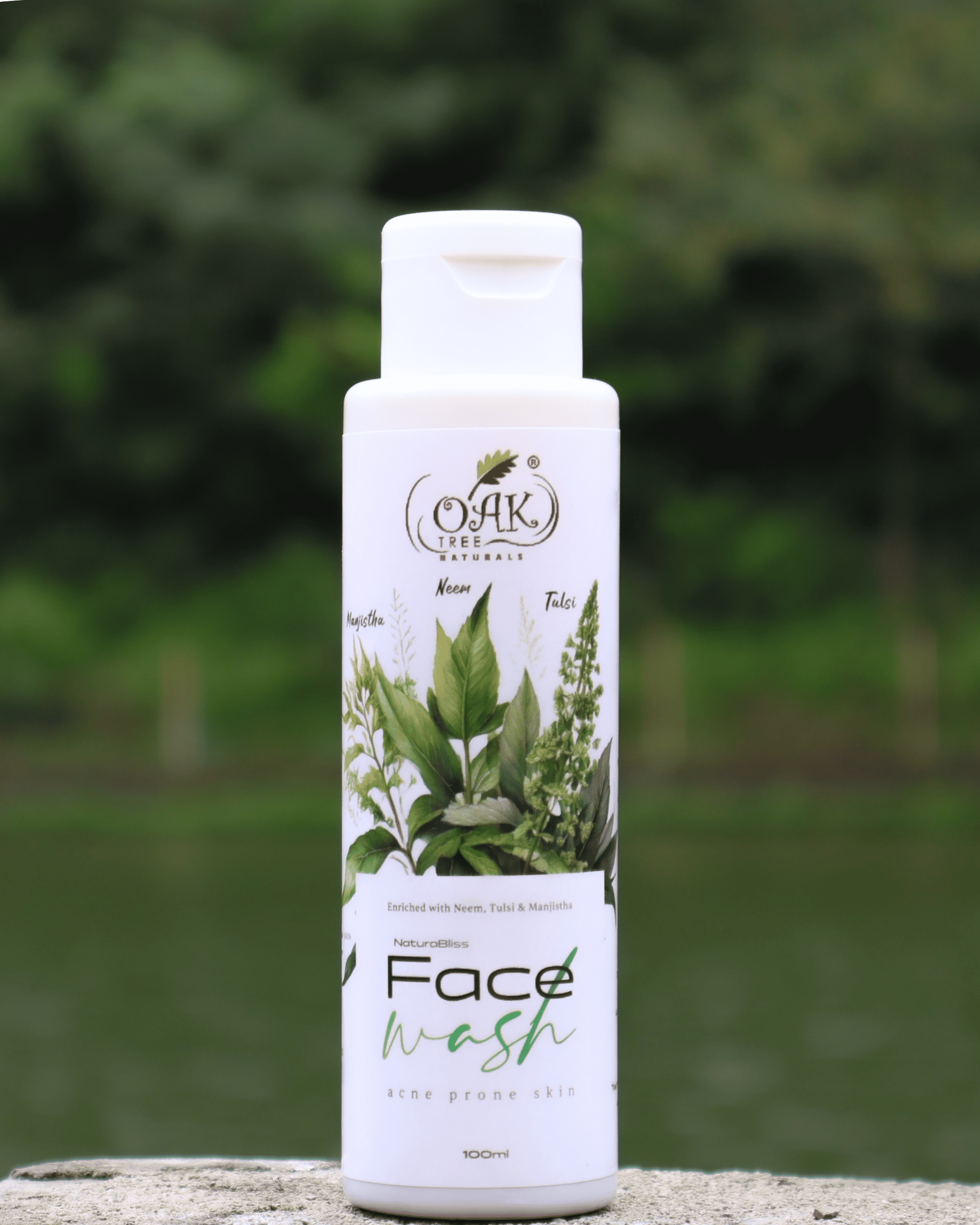Natural Acne Face Wash for Oily Skin | Neem & Tulsi Anti-Pimple Cleanser | 100ml