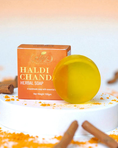 Haldi Chandan Herbal Soap - Natural and Ayurvedic Cleanser-100gms