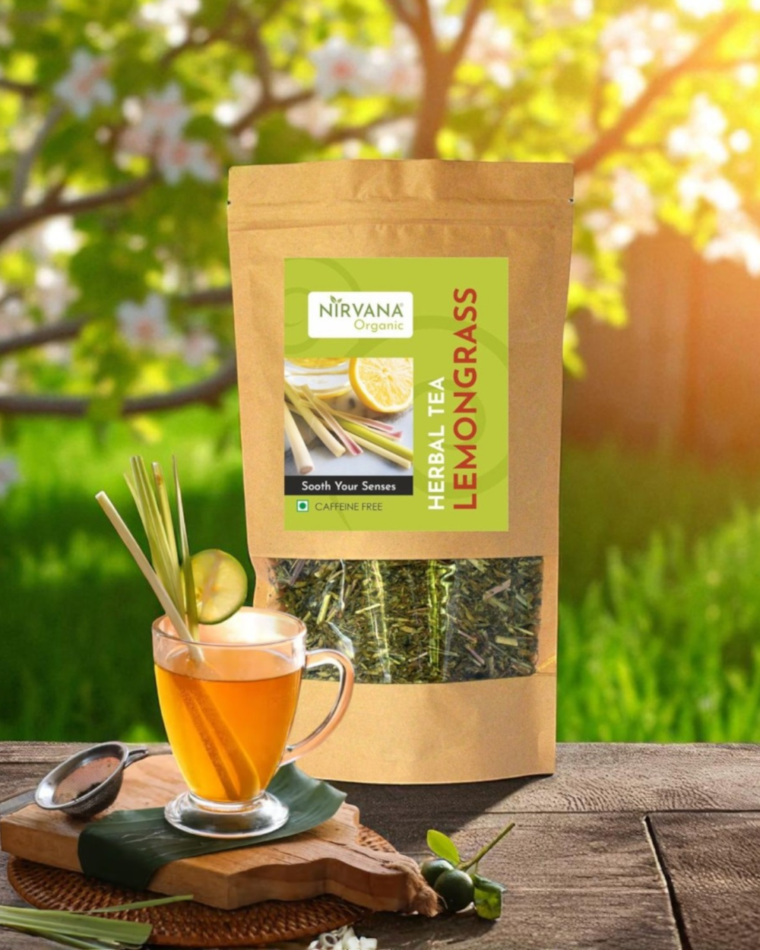 Organic Lemongrass Detox Tea | Natural Digestive & Weight Loss Tea with Thyme & Oregano | 70gms