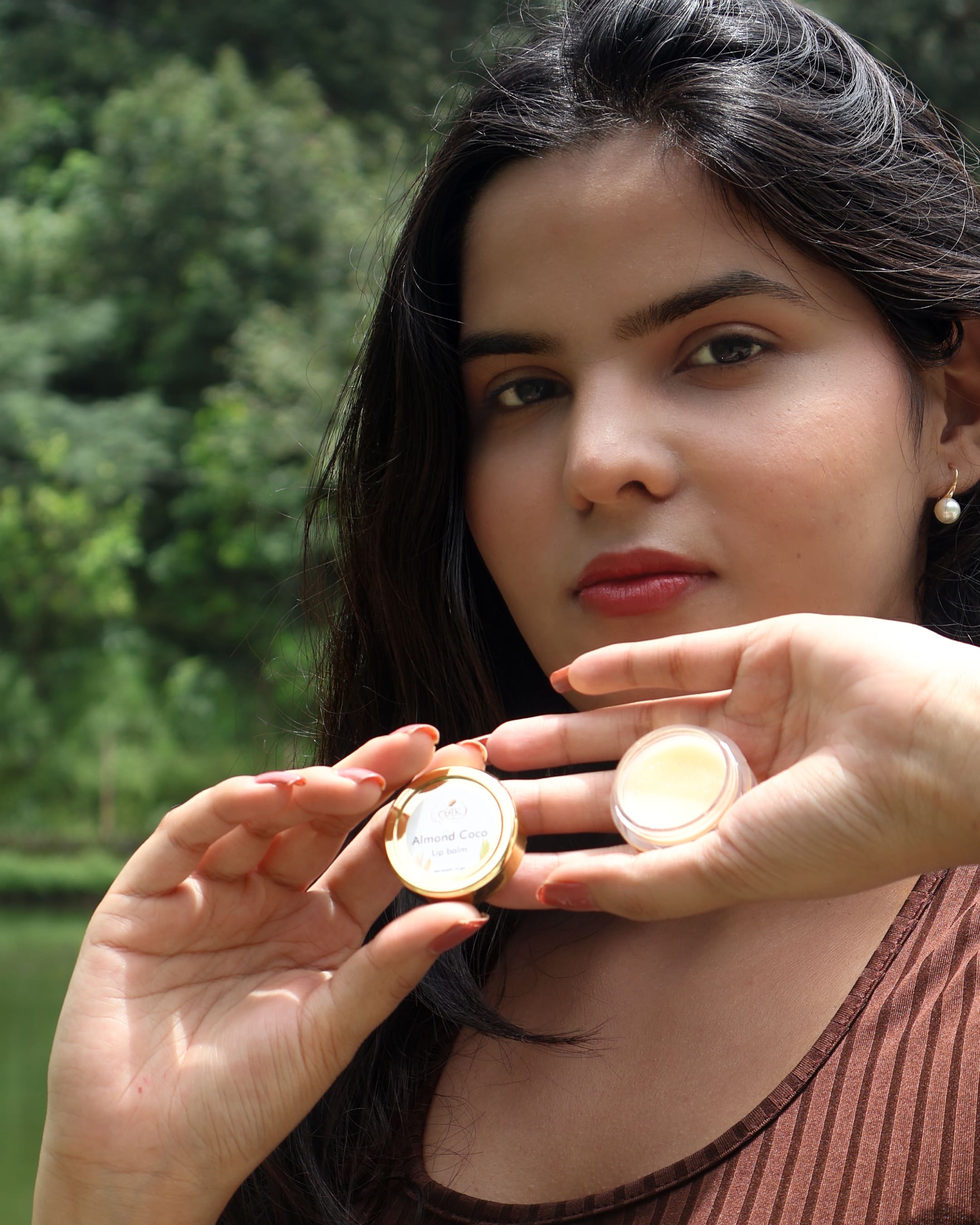 Natural Almond Coconut Lip Balm | Moisturizing Lip Care for Dry Chapped Lips (10g)