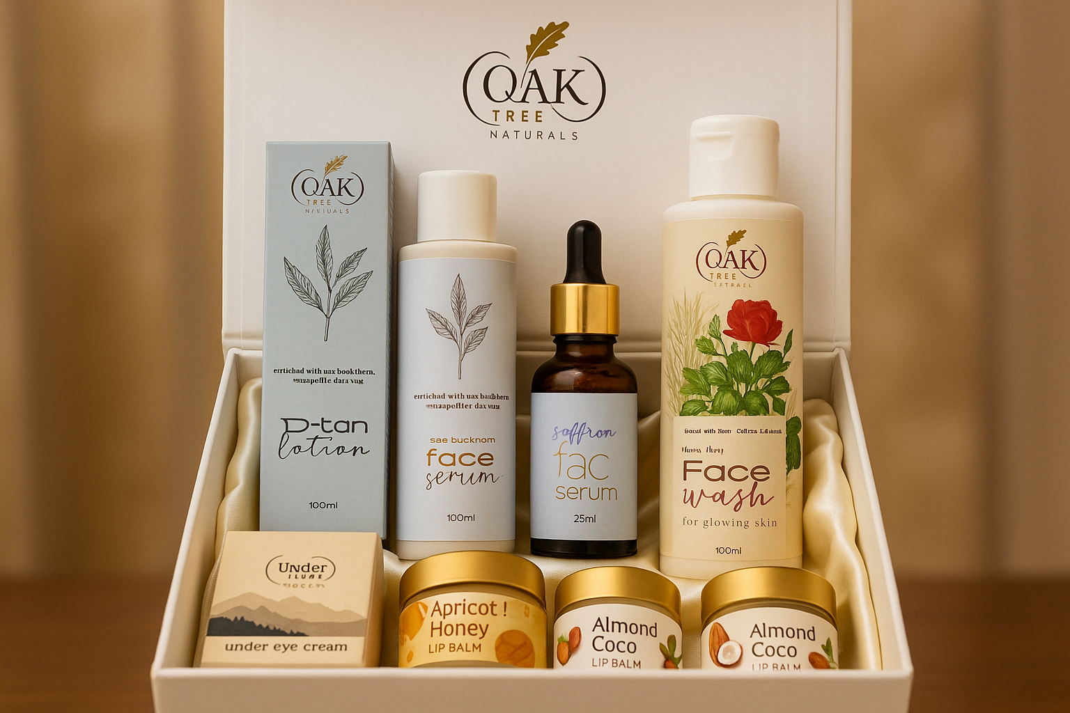Premium Oak Tree Naturals Skincare Gift Box - Updated