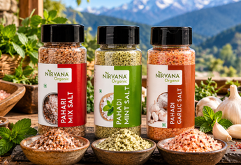 Pahadi Namak Combo: Garlic, Mint & Mix Salt | Nirvana Organic