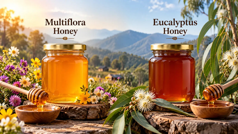 Two Natural Honeys, Two Unique Flavours: Multiflora vs Eucalyptus