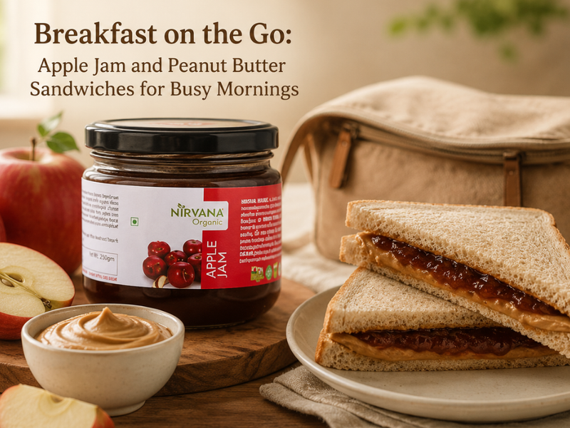 Breakfast on the Go: Apple Jam and Peanut Butter Sandwiches for Busy Mornings