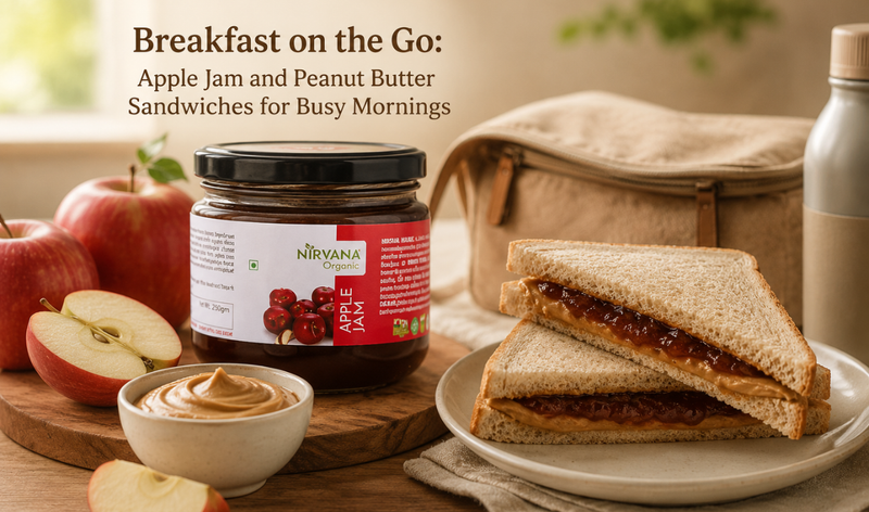 Breakfast on the Go: Apple Jam and Peanut Butter Sandwiches for Busy Mornings