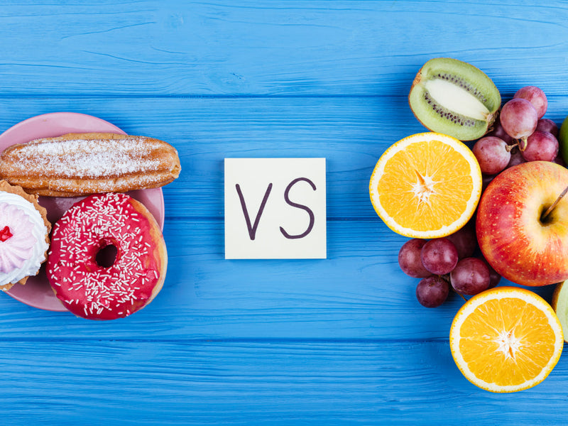 Natural food vs Junk Food