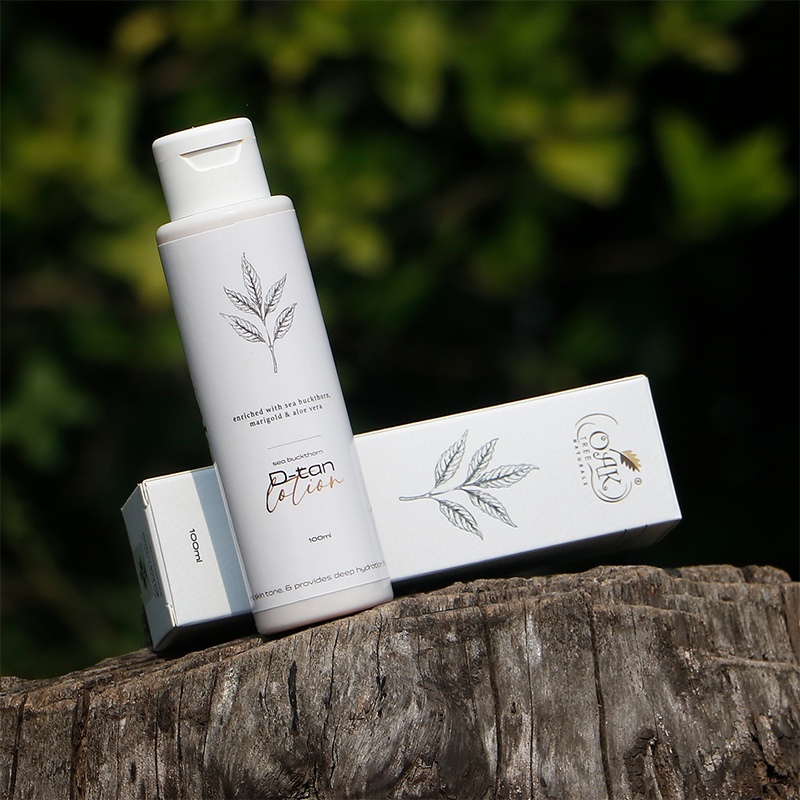 D-Tan Lotion-Enriched with Seabuckthorn, Mulberry Extracts, Marigold & Aloe Vera (100ml)