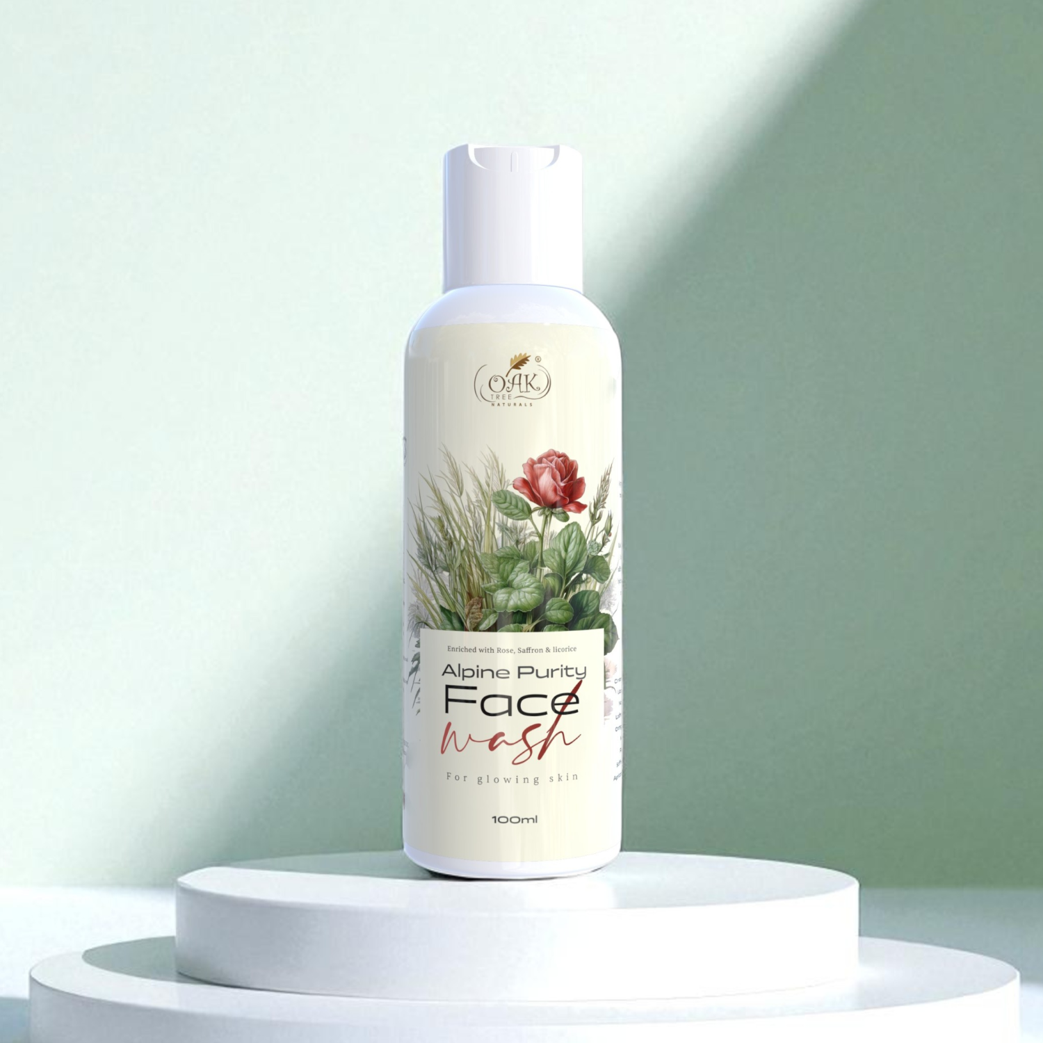 Rose Gold Face Wash for Glowing Skin | Natural Rose Saffron Cleanser | Radiant Complexion (100ml)
