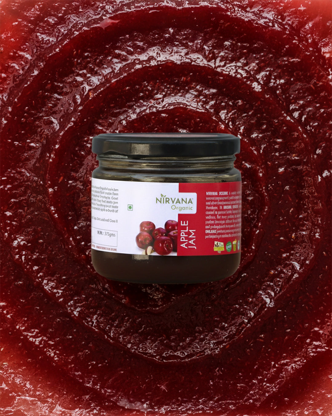 Apple Fruit Jam made from real Himalayan Apples-Free from Synthetic Food Color (375gms)