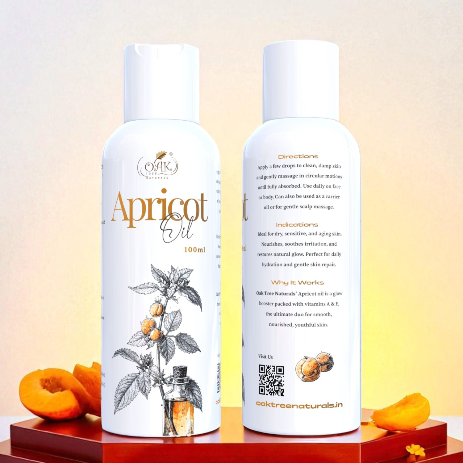 Apricot Oil for Radiant Skin rich in Vitamin C & E (100ml)