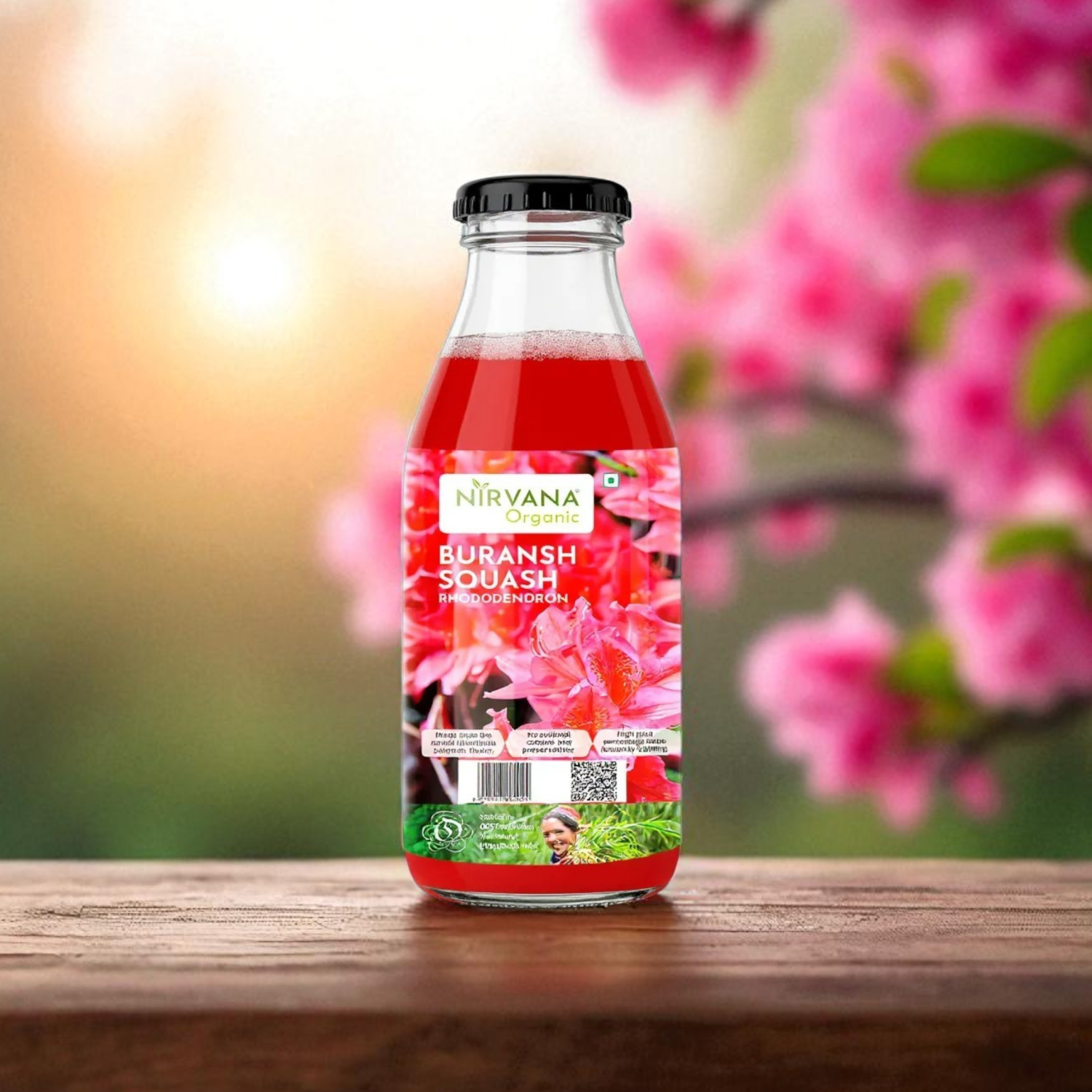 Himalayan Buransh Sanjivni Flower Juice (Rhododendron Squash)-Rich in Antioxidants & Vit-C-Best for Immunity (650ml)