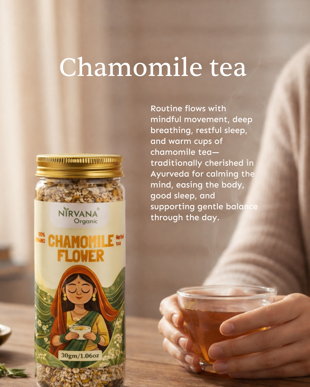 Chamomile flower infusions