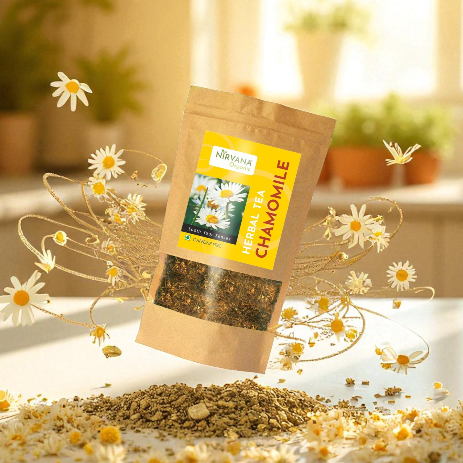 Organic Chamomile Tea for Hormonal Balance and Stress Relief| 70gms