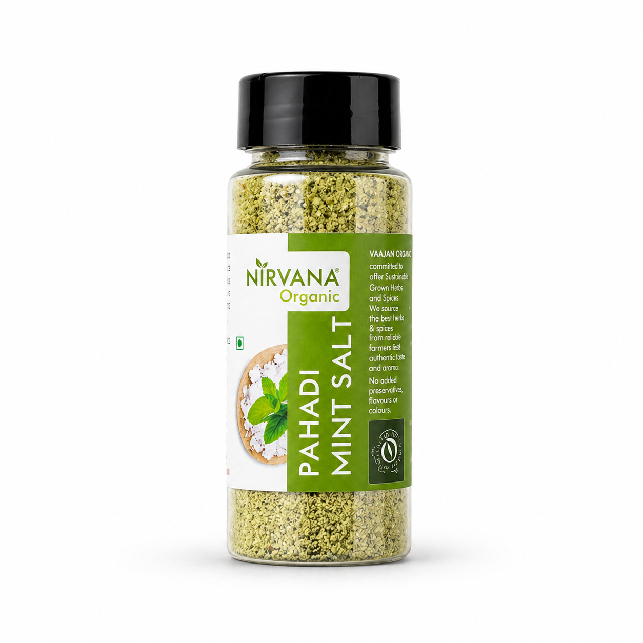 Pahadi Pudina Namak-Himalayan Mint Salt-Hand Made by Traditional Stone Grinding | Best for Digestion (150gms)