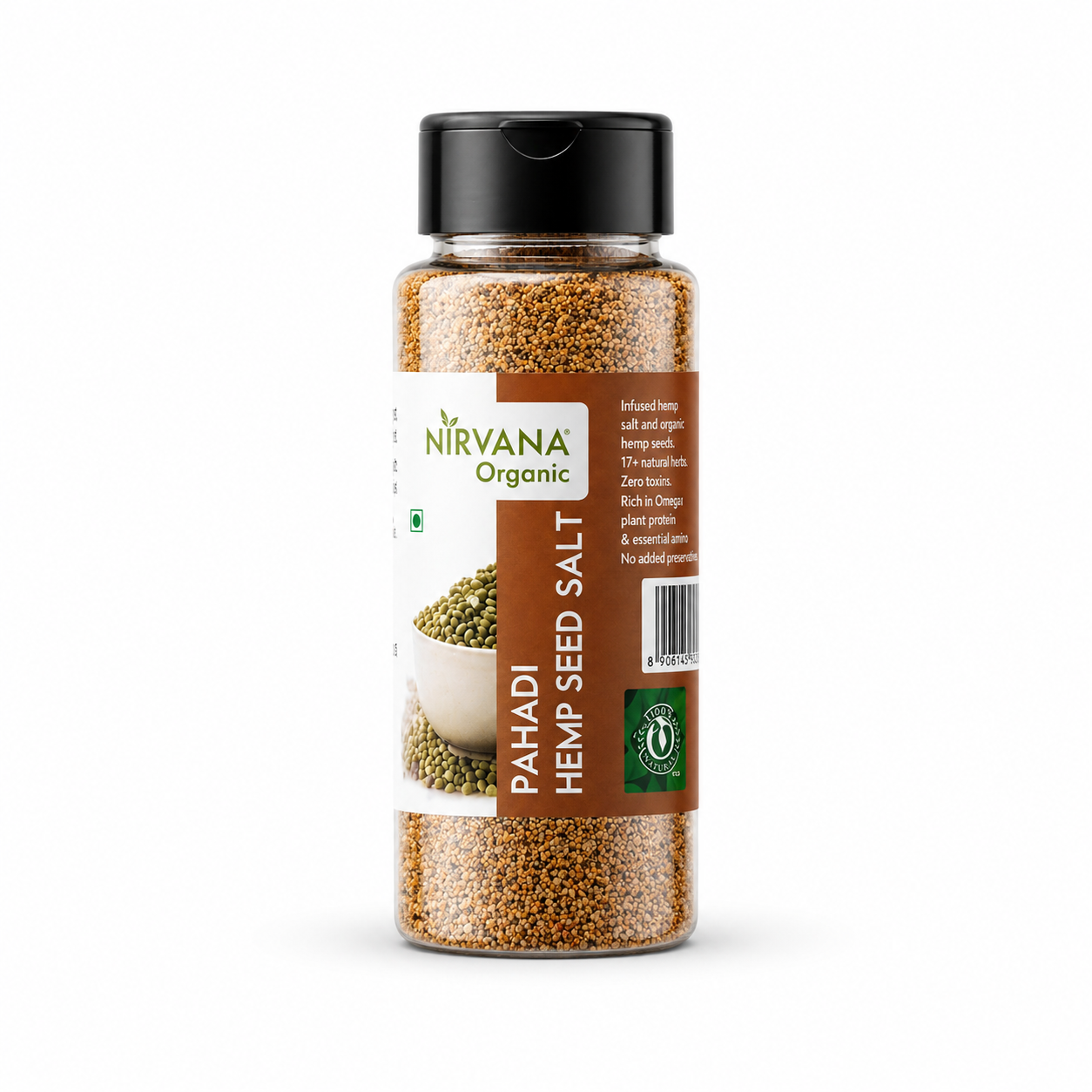 Pahadi Bhang Dana Namak-Himalayan Hemp Seed Salt | Hand Made by Traditional Stone Grinding | Supports Healthy Heart | (150gms)