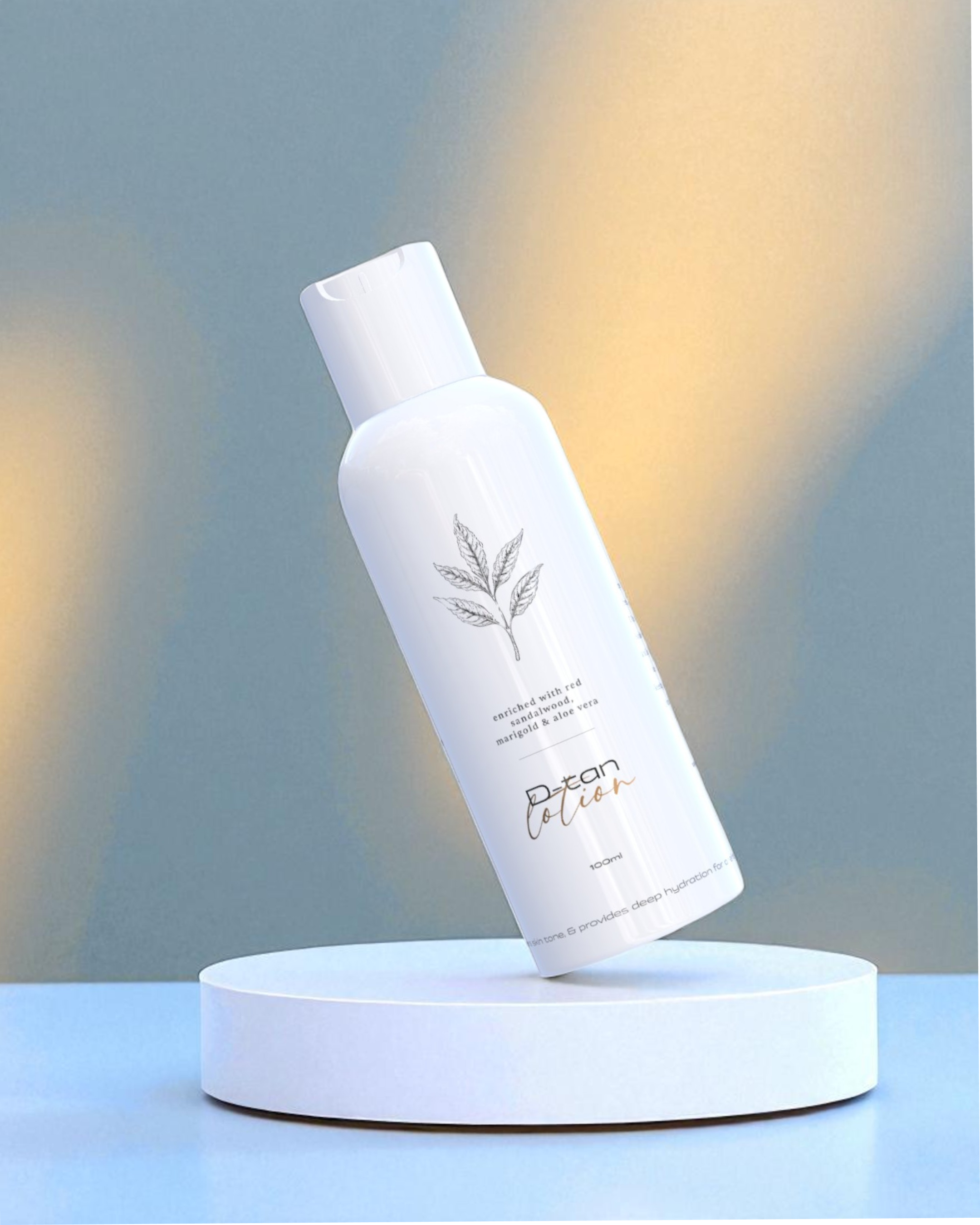 D-Tan Lotion - Natural Tan Remover with Seabuckthorn, Mulberry Extracts, Marigold & Aloe Vera