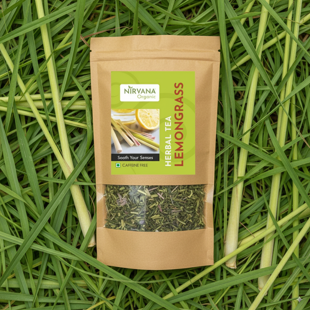 Organic Lemongrass Detox Tea | Natural Digestive & Weight Loss Tea with Thyme & Oregano | 70gms