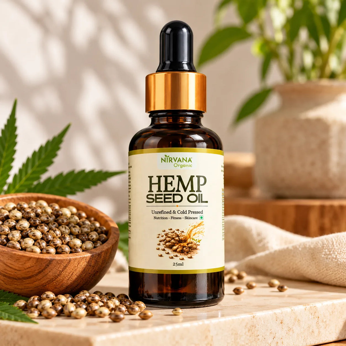 Nirvana Organic Hemp Seed Oil (25 ml)