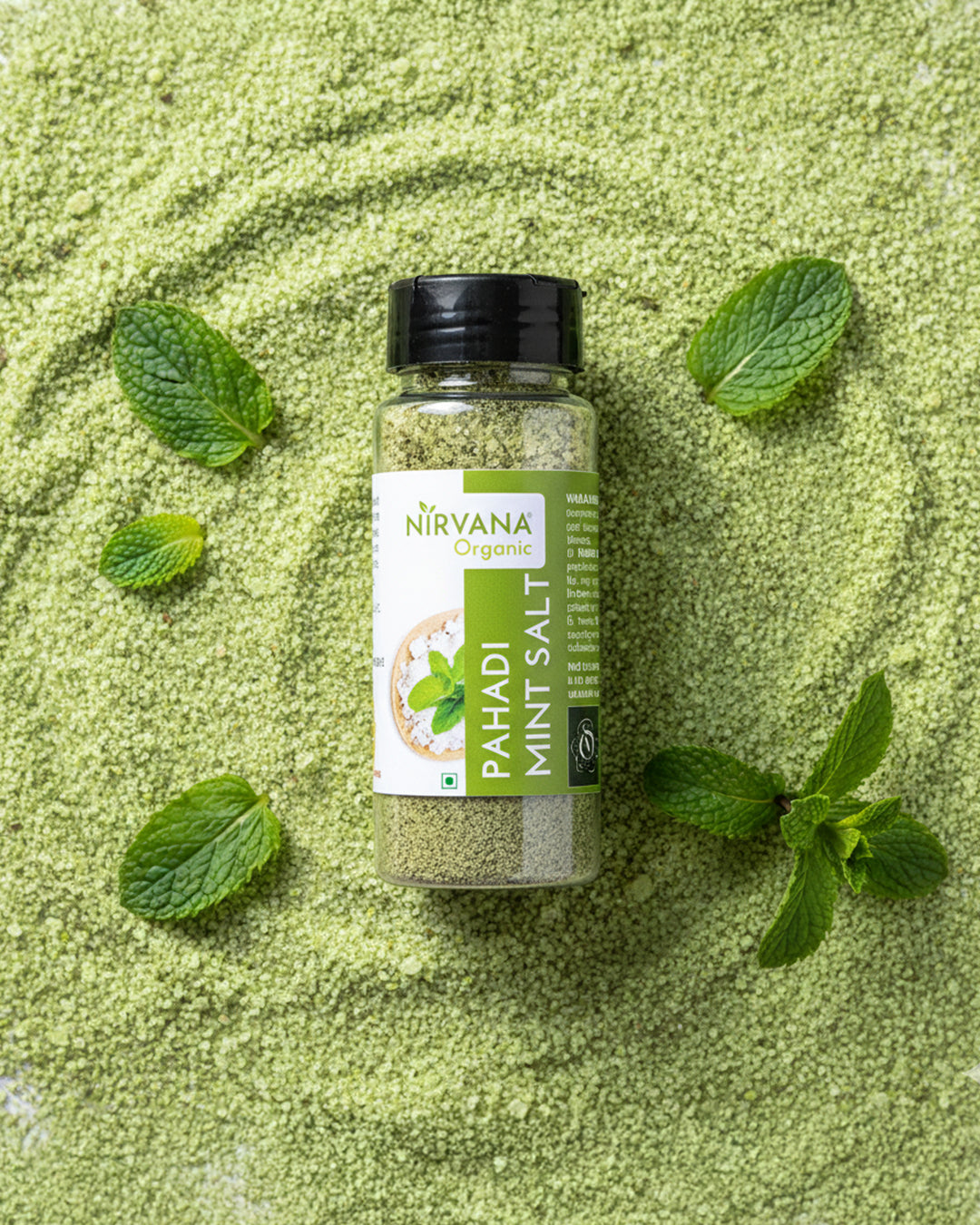 Pahadi Pudina Namak-Himalayan Mint Salt-Hand Made by Traditional Stone Grinding | Best for Digestion (200gms)