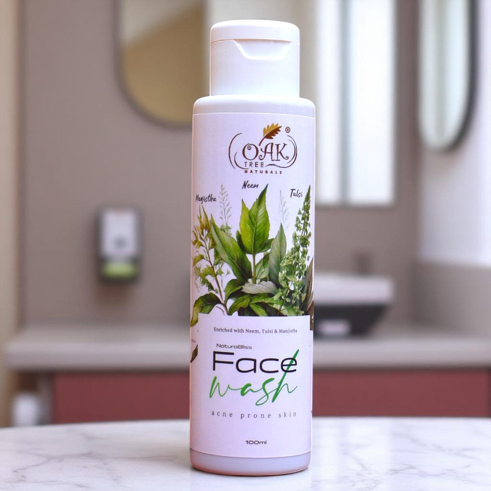 NaturalBliss Face Wash-Anti-Acne-Enriched with Neem,Tulsi, Daruhaldi & Lodhra (100ml)