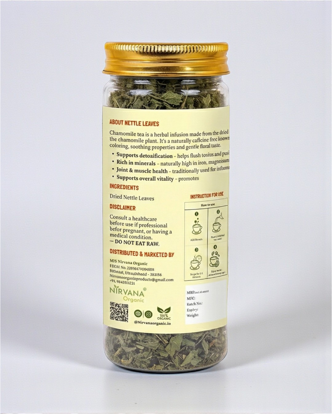 Nettle leaves infusions