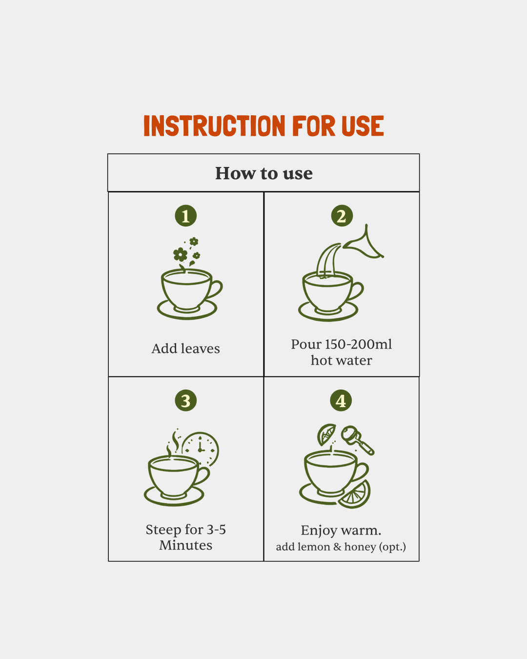 Nettle leaves infusions