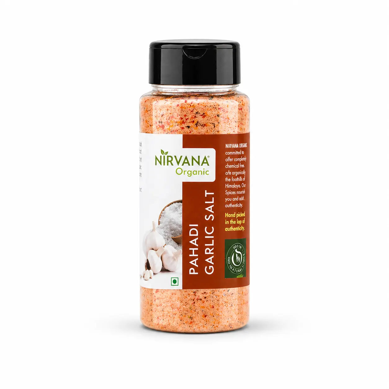 Pahadi Lehsun Namak-Himalayan Garlic Salt-Hand Made by Traditional Stone Grinding-Best for Heart Health (150gms)