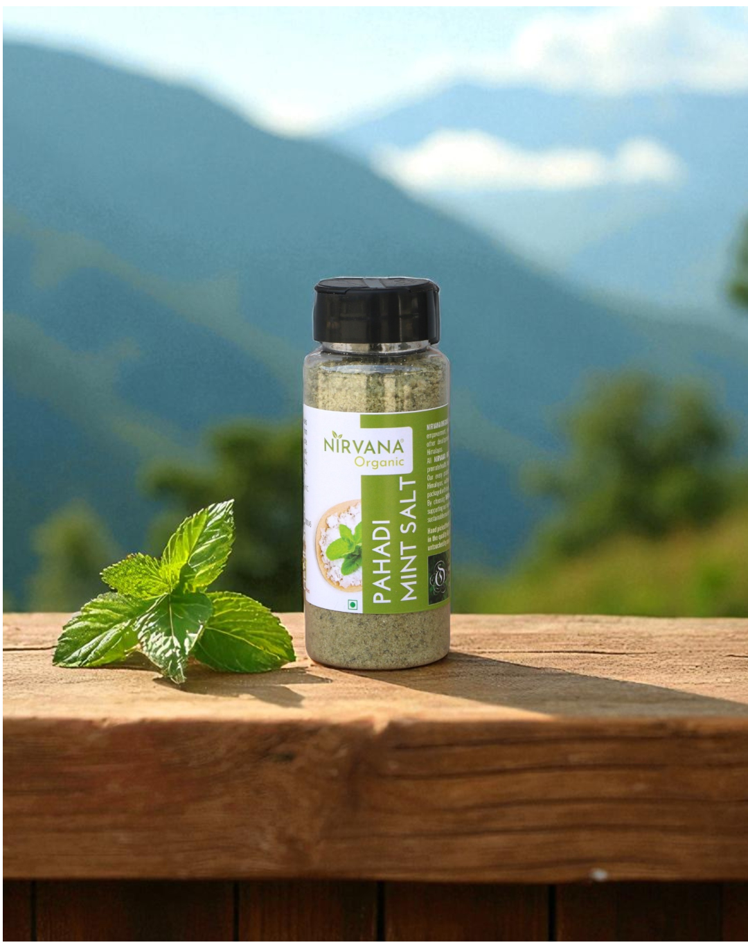 Pahadi Pudina Namak-Himalayan Mint Salt-Hand Made by Traditional Stone Grinding | Best for Digestion (150gms)