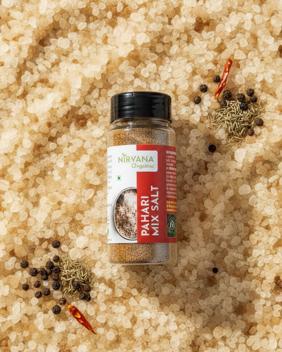 Pahadi Mix Flavour Salt-Hand Made by Traditional Stone Grinding | Mix of 8 Himalayan Spices(200gms)