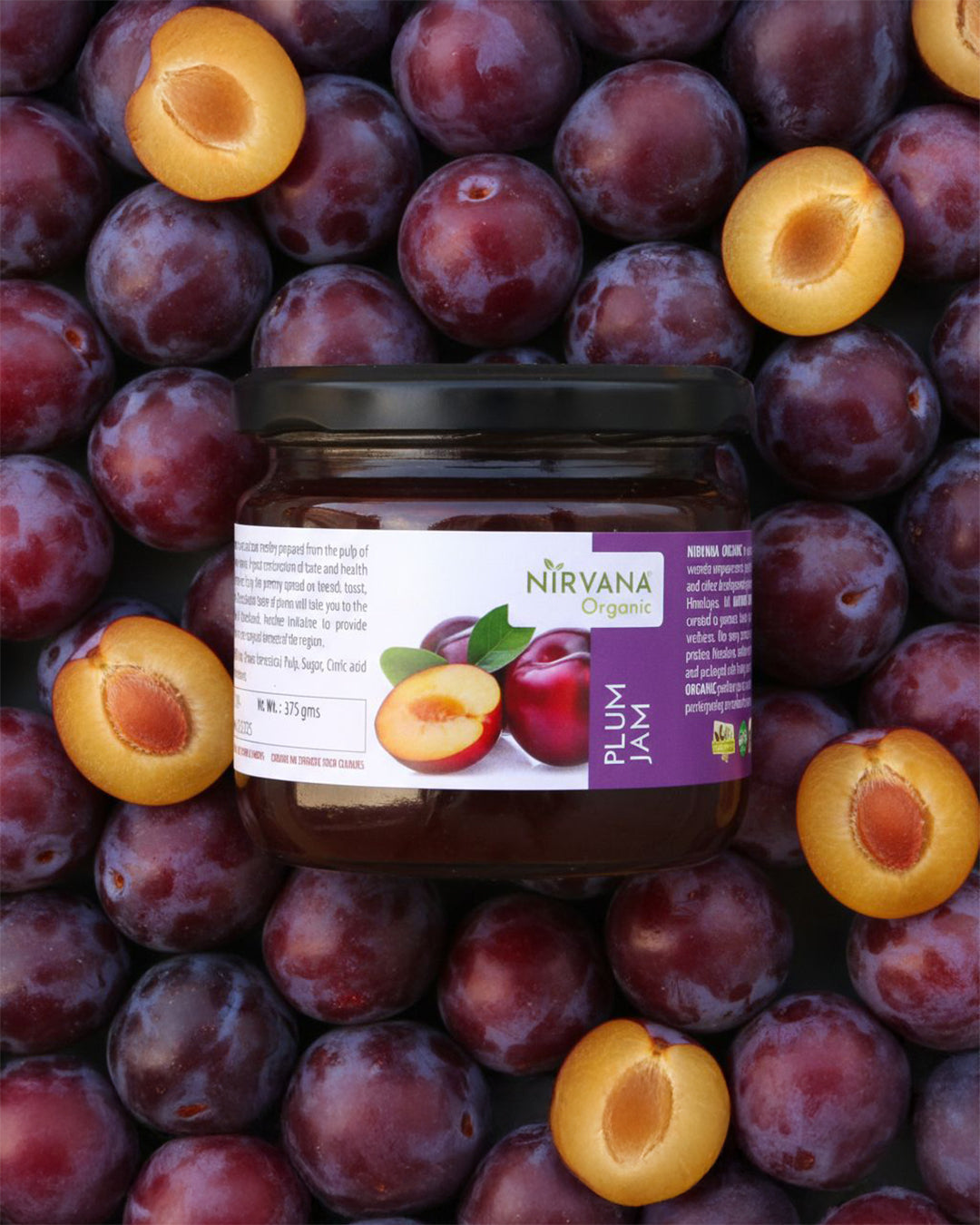 Plum Jam-Sweet & Sour Himalayan Plum-Free from Synthetic Food Color (375gms)