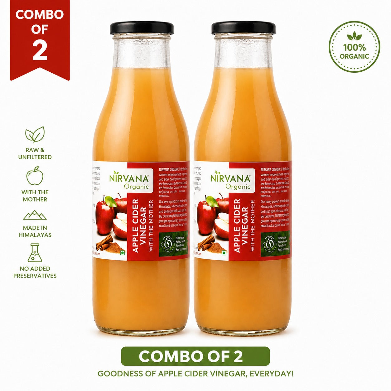 Nirvana Organic Apple Cider Vinegar