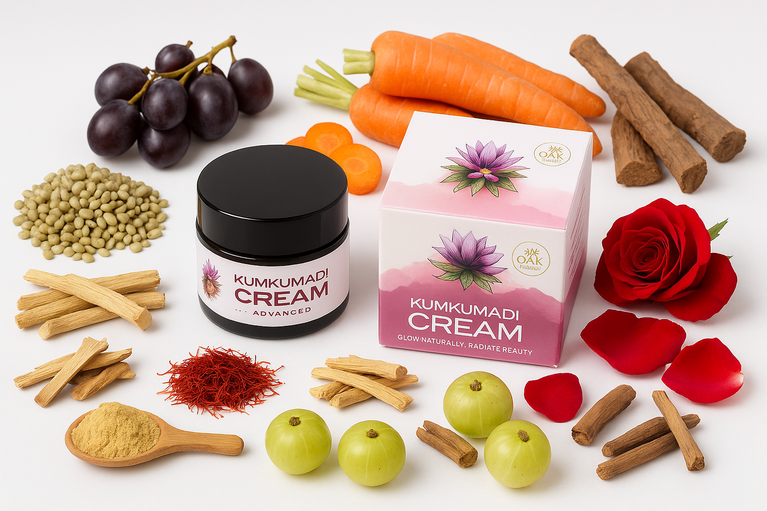 Advanced Kumkumadi Cream with Raw Ingredients
