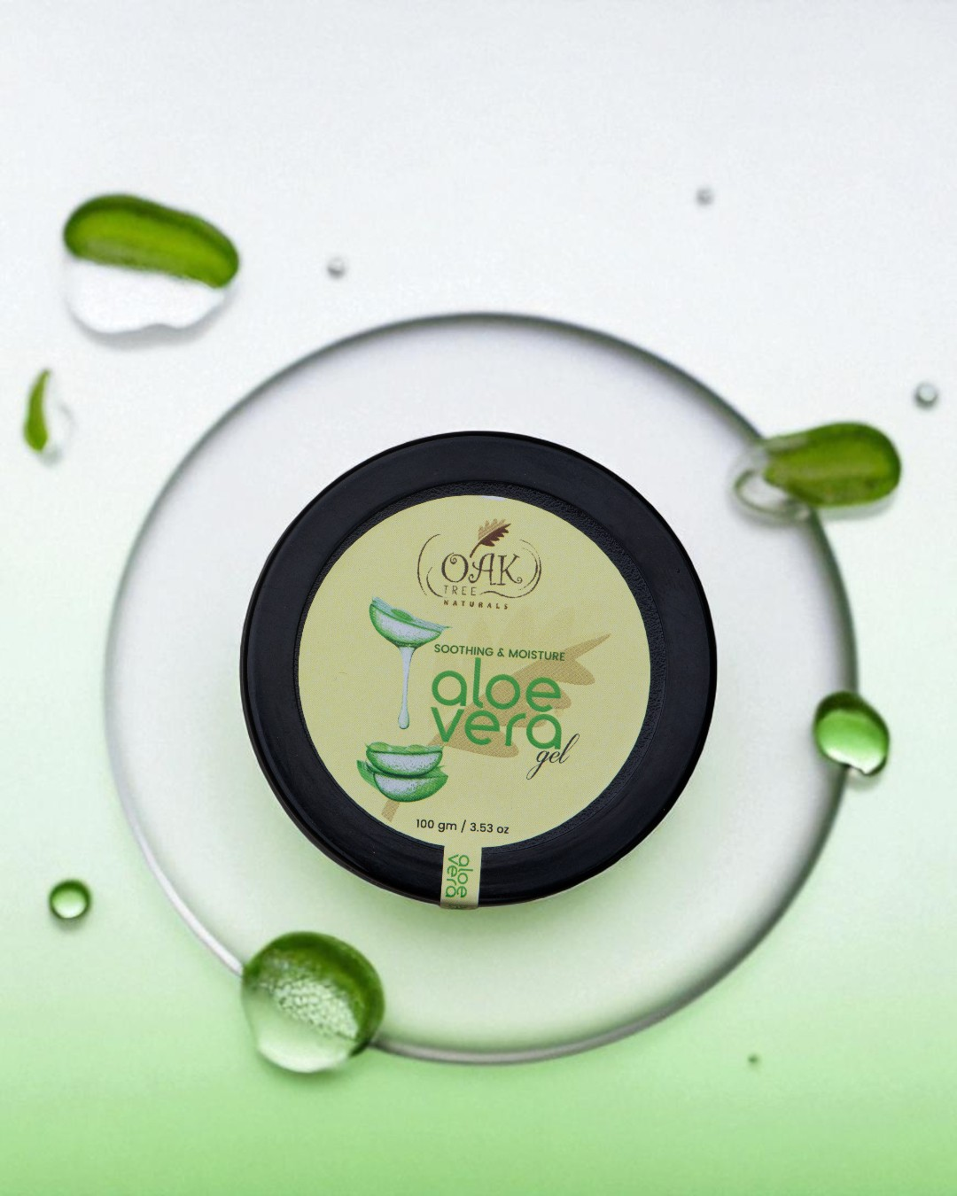 Pure Aloe Vera Gel 99% Natural - Organic Moisturizer for Face & Body | Soothes Irritated Skin