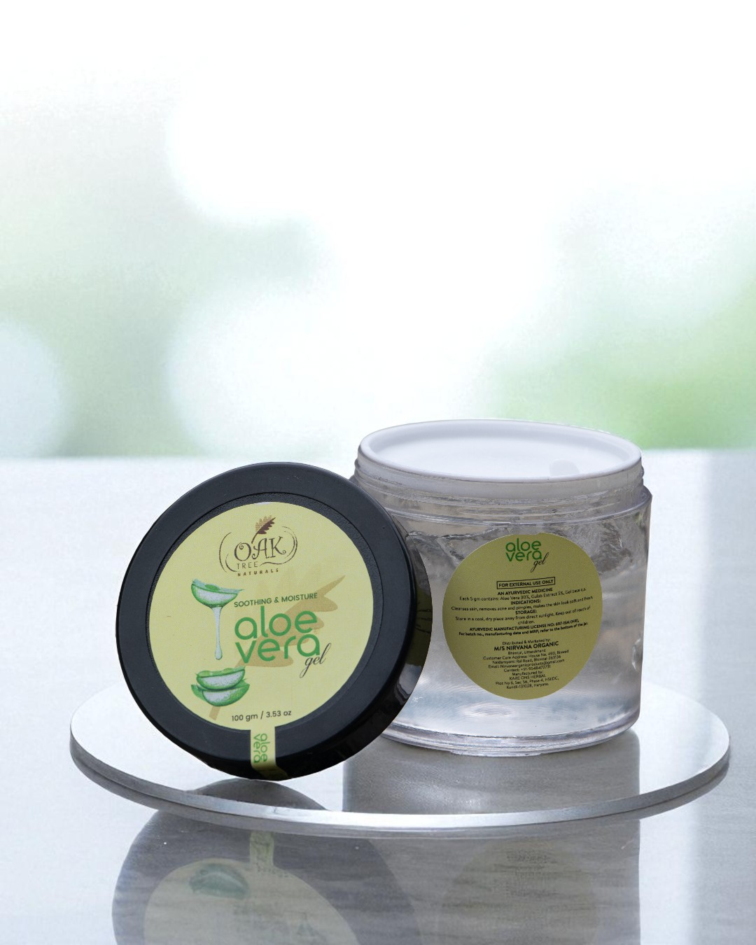 Pure Aloe Vera Gel 99% Natural - Organic Moisturizer for Face & Body | Soothes Irritated Skin