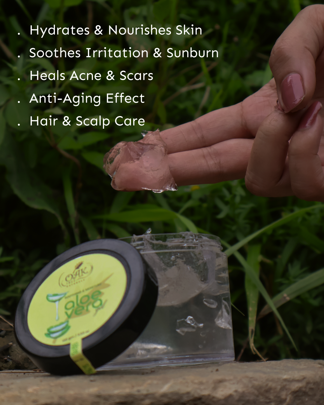 Pure Aloe Vera Gel 99% Natural - Organic Moisturizer for Face & Body | Soothes Irritated Skin